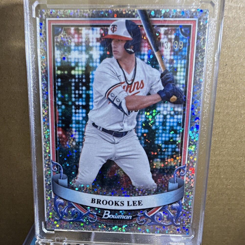 2024 Bowman Sterling Brooks Lee RC #BSP-16 Speckle Refractor 13/99 Twins